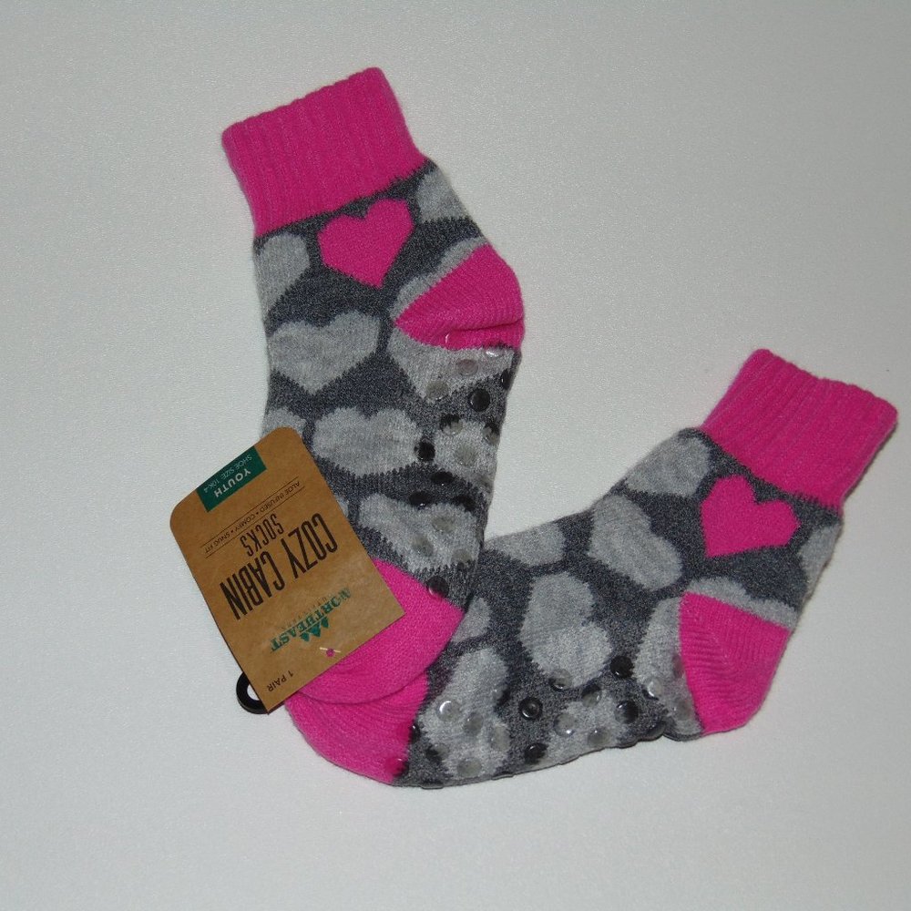 Northeast Youth Cozy Cabin Socks One Pair Multicolor Design Super Soft 10k-4